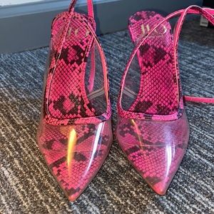 JLO snakeskin heels